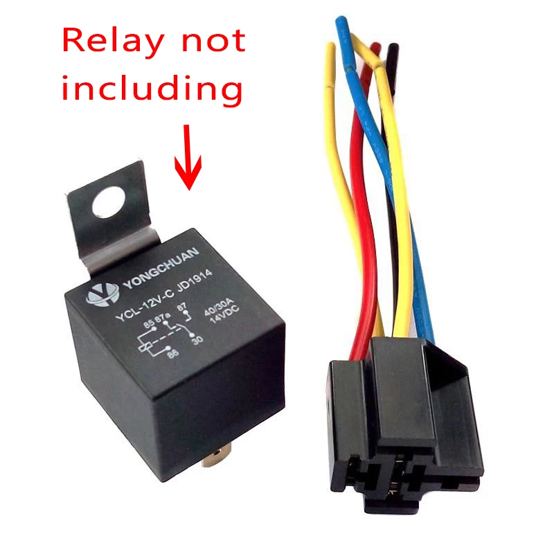 12v DC Relay Socket Harness SPDT 30/40A 4 Wire - image 3