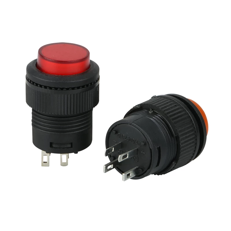 16MM 12V Latching R16 503AD Push Button Switch - image 4