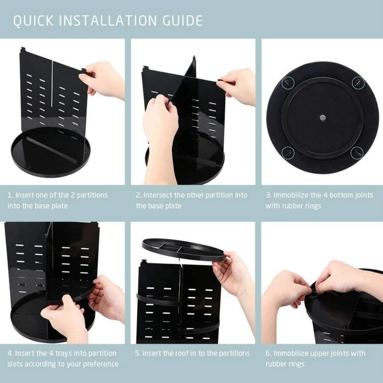 360 Rotating Makeup Organizer - image 4