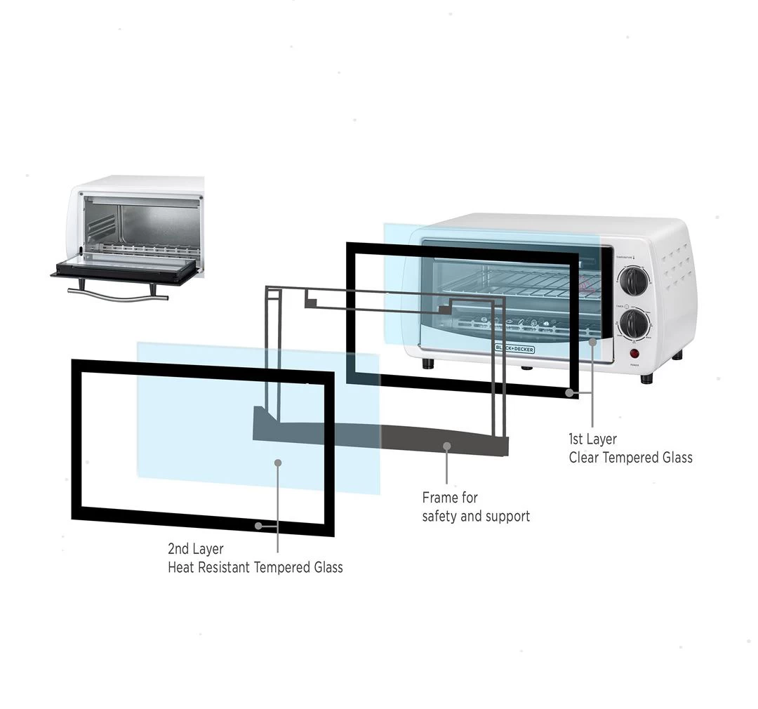 BLACK+DECKER 9L Toaster Oven With Double Glass - image 6