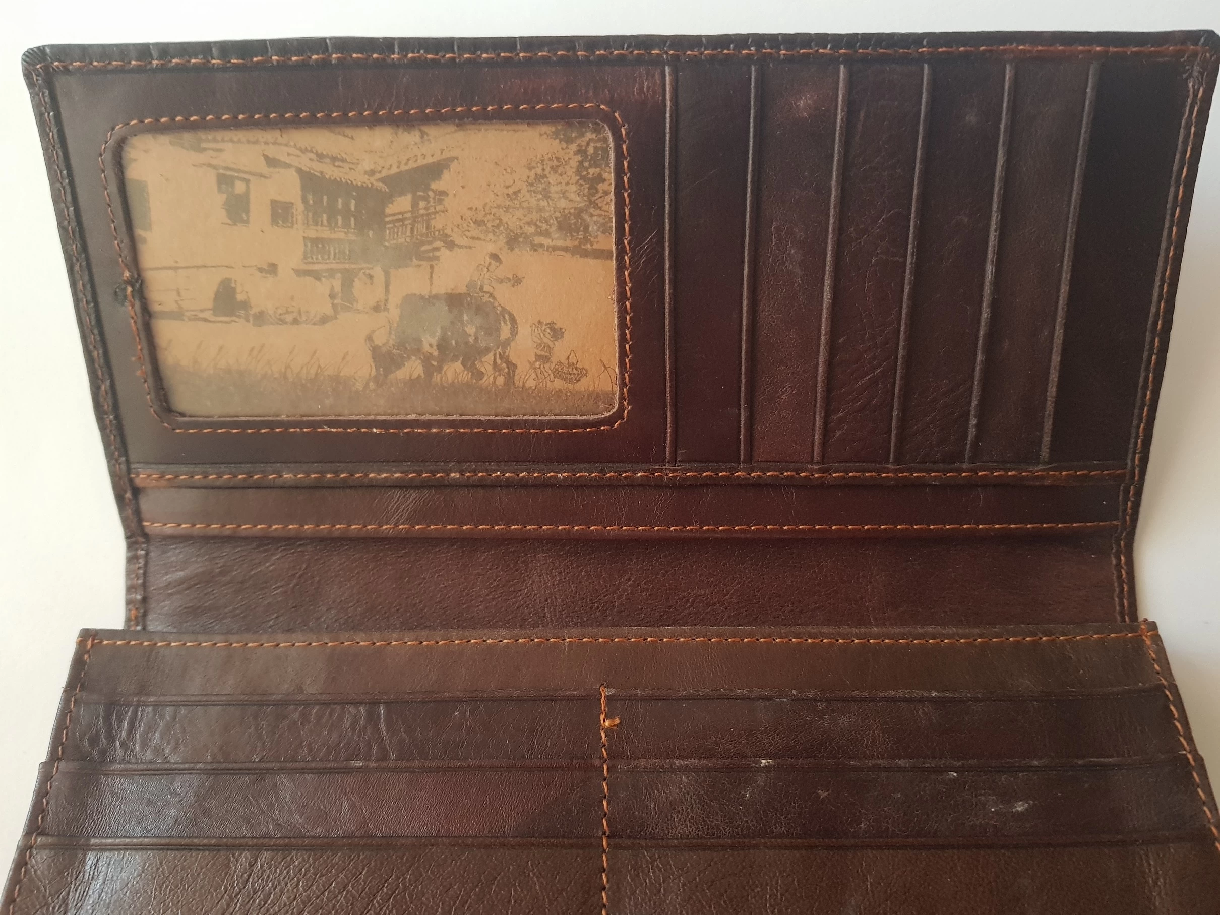 Crocodile Head Cow Leather Wallet - image 4