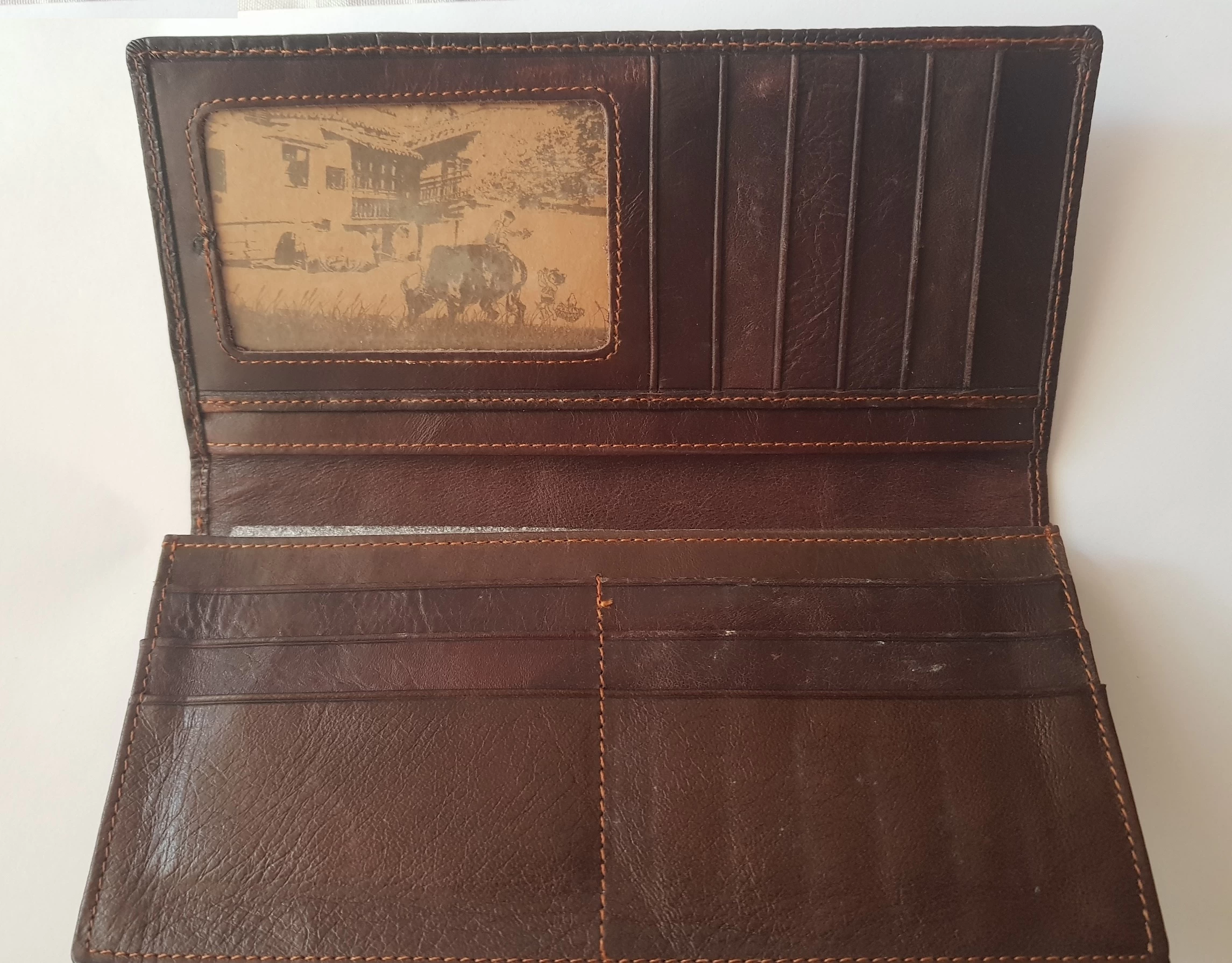 Crocodile Head Cow Leather Wallet - image 3