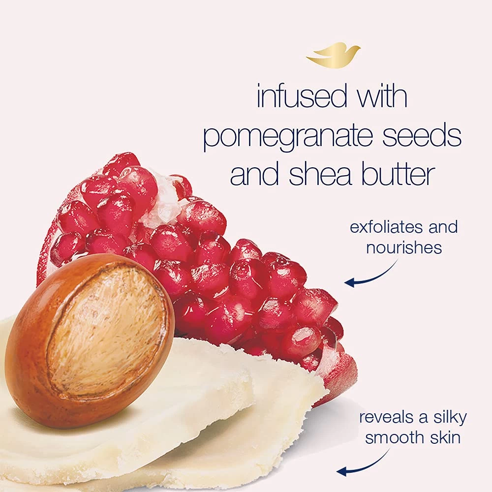 DOVE Exfoliating Body Polish Scrub with Pomegranate 298g - image 2