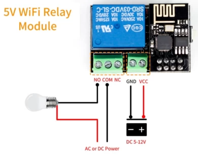 ESP8266 ESP-01 5V WiFi Relay Module - image 2