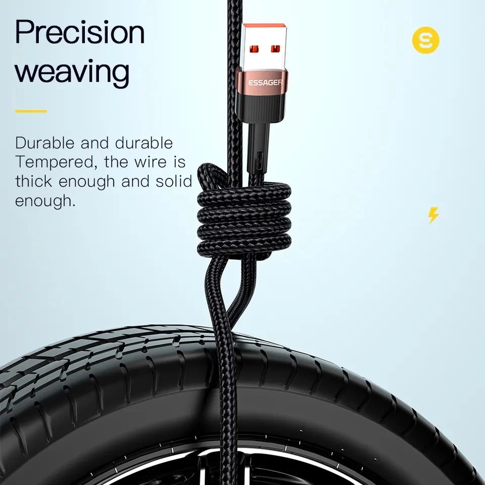 essager 66W 6A 2M length Usb to TyeC  Fastcharging Cable - image 5