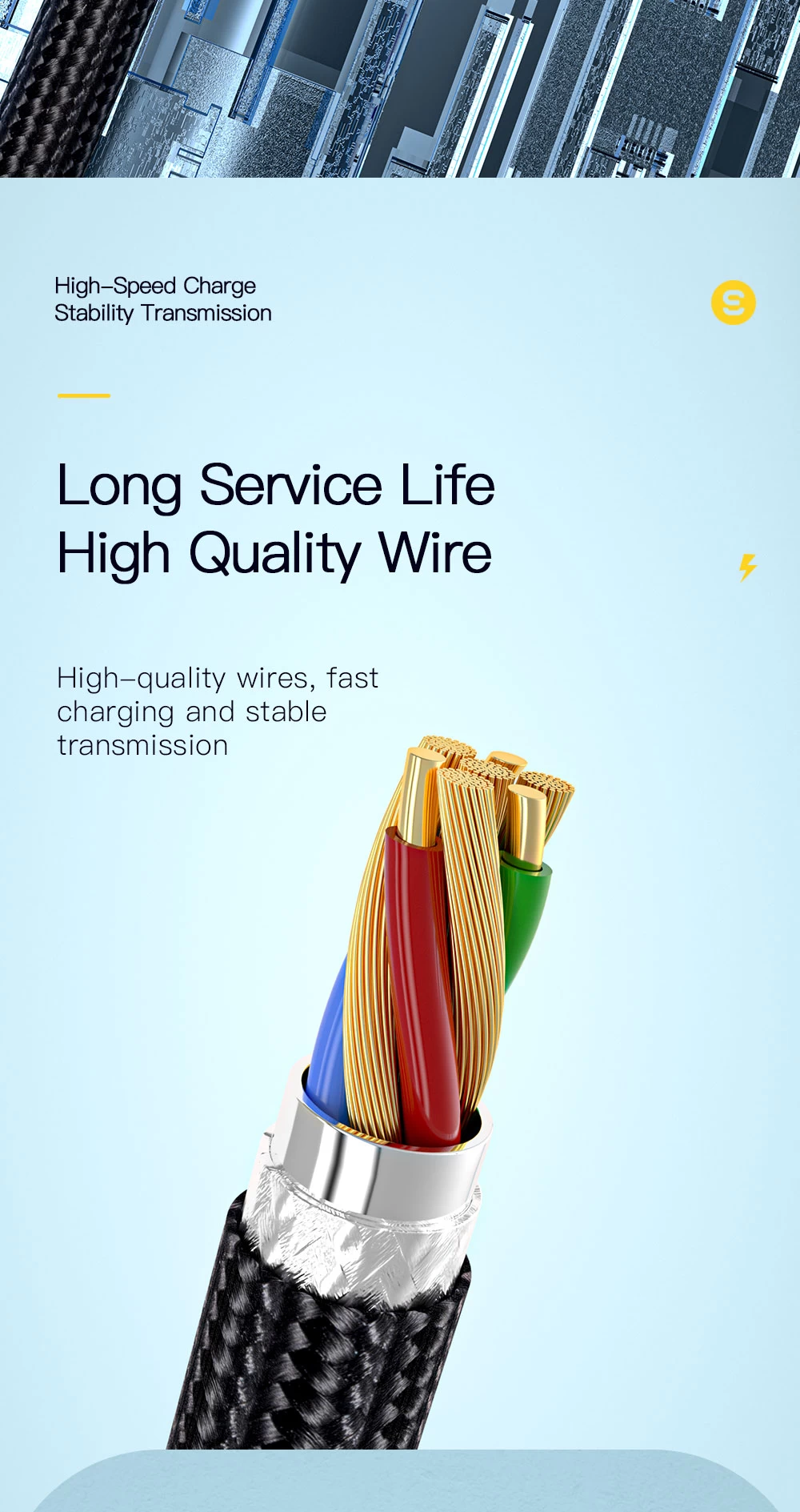 essager 66W 6A 2M length Usb to TyeC  Fastcharging Cable - image 8