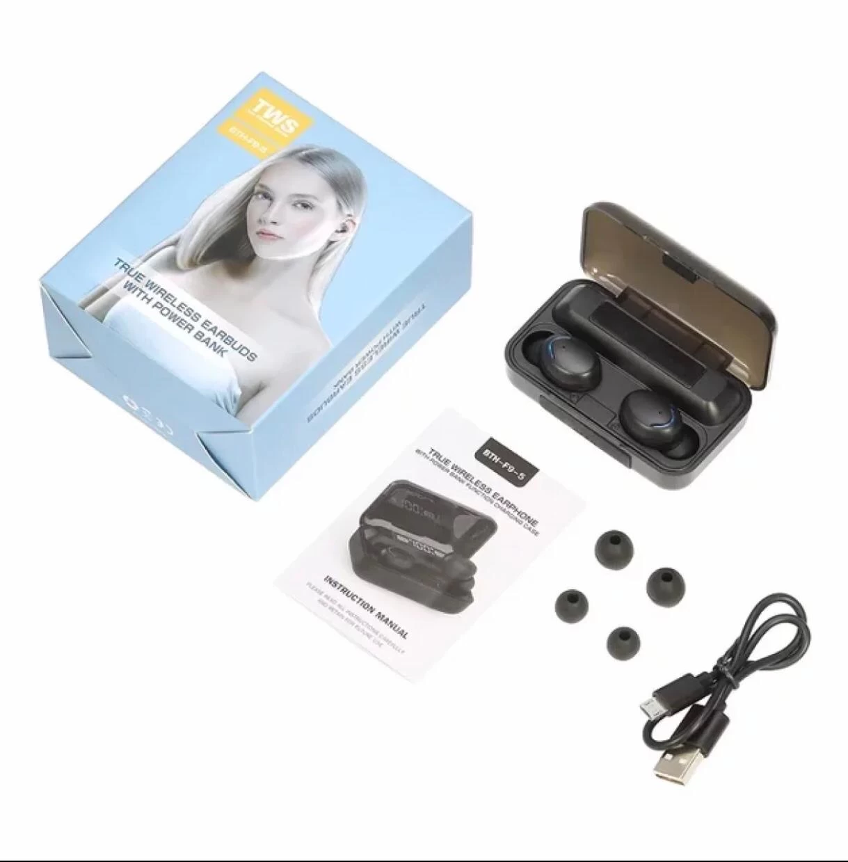 F9-5C BT earphones 5.1 F9 wireless earphone bass stereo - image 4