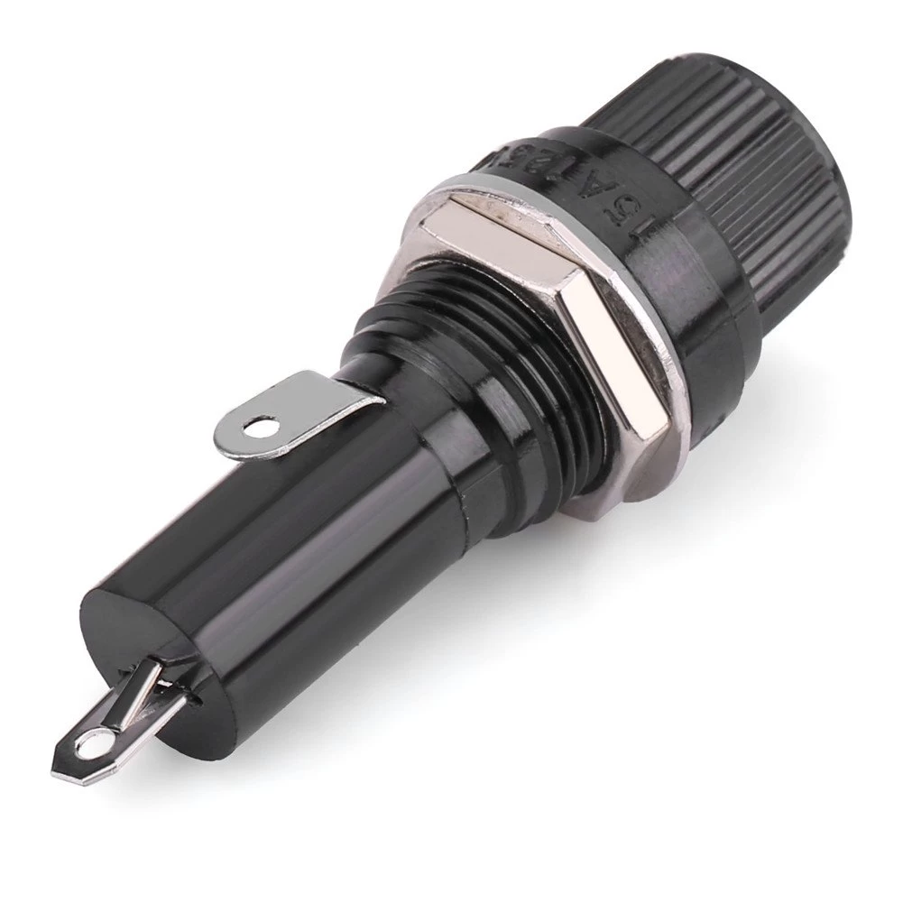 Glass Fuse Holder Panel Mount Fuse Socket 10A 250v - image 2