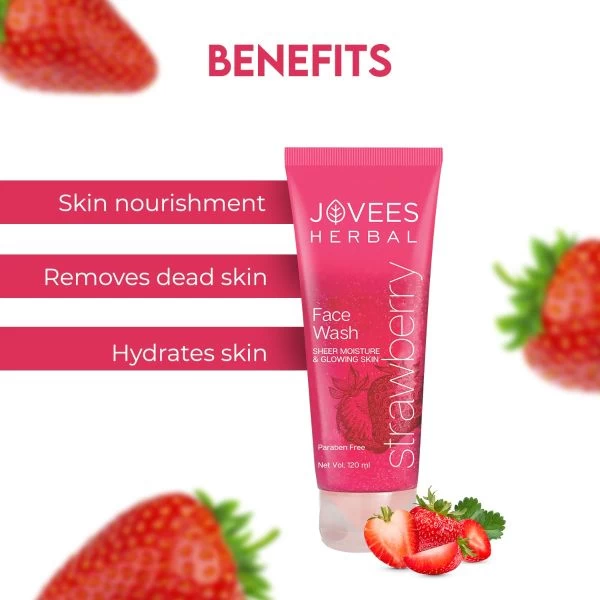 Jovees Face Wash - Strawberry - 120ml - image 3