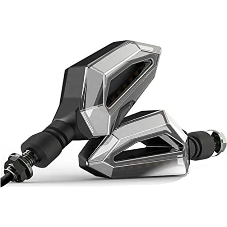 LED Red & Amber D Shaped Bike Turn Signal Light Set - image 2