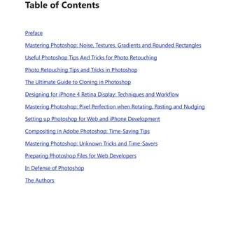 Mastering Photoshop for Web Designs Pdf Book - image 2