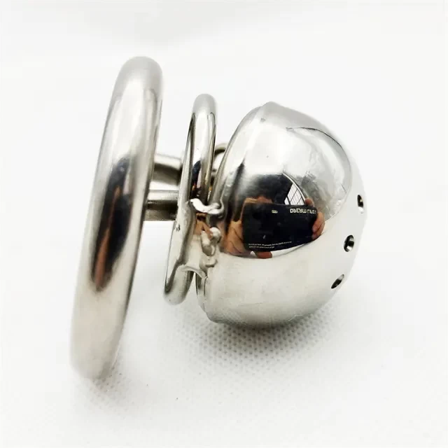 Metal Penis Lock Chastity Cock Cage Ring Adult Bondage - image 2