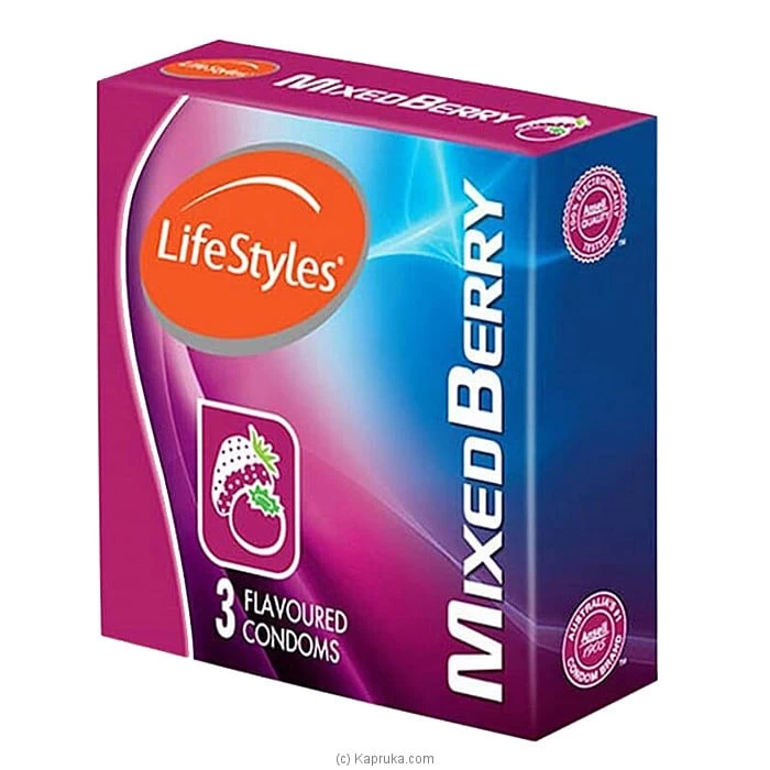 Mixed Berry Condoms Life Styles Condoms  - 3Pcs - image 2