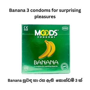 MOODS 3 condoms (Banana Flavor) - image 2