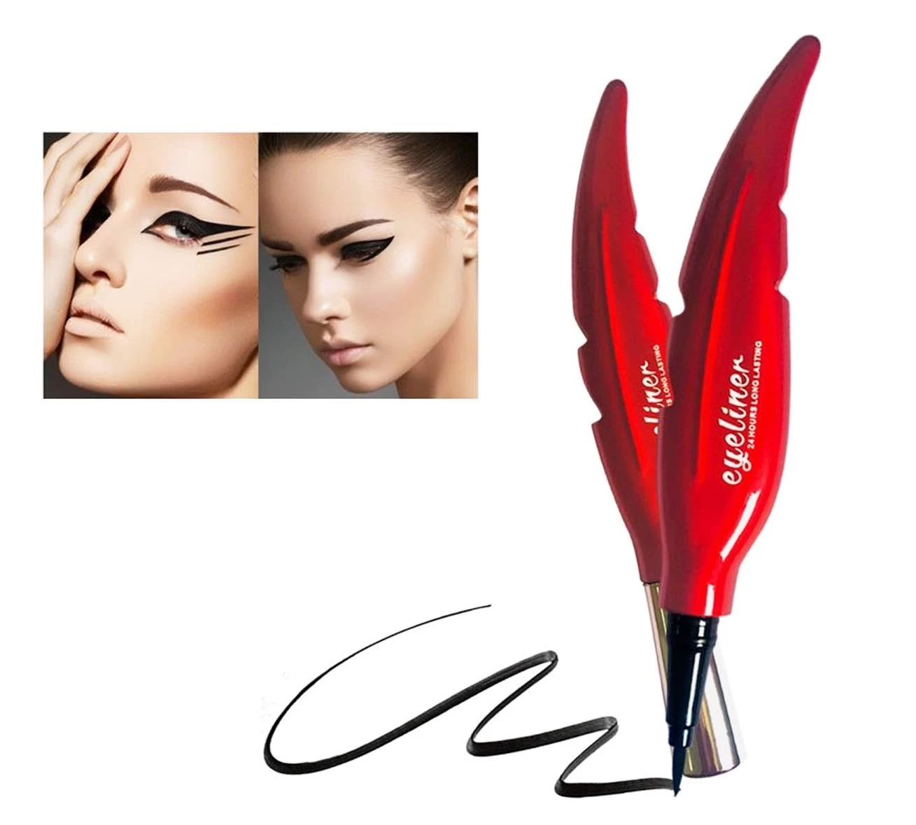 Qianxiu Waterproof Eyeliner White Seal Eyeliner Pencil - image 3