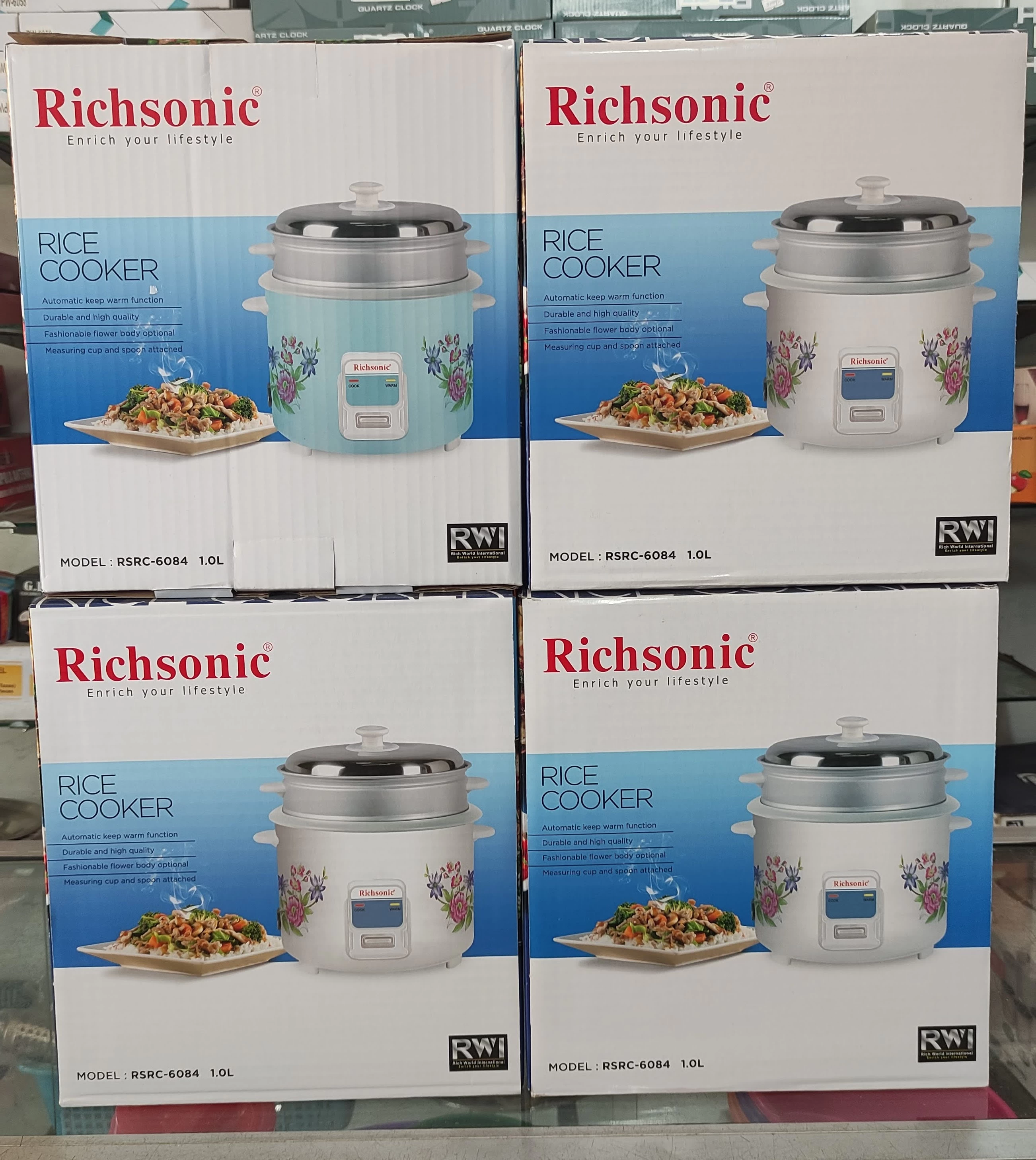 Richsonic Rice Cooker 1.0 L Automatic with  Sreamer - image 2