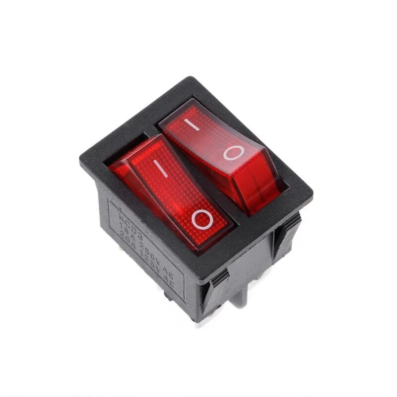 Rocker Switch Dual 6-Pin Shipboard 16A /250V / 12V - image 4