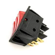 Rocker Switch interruptor SPST 3 way with RED LED light - image 3