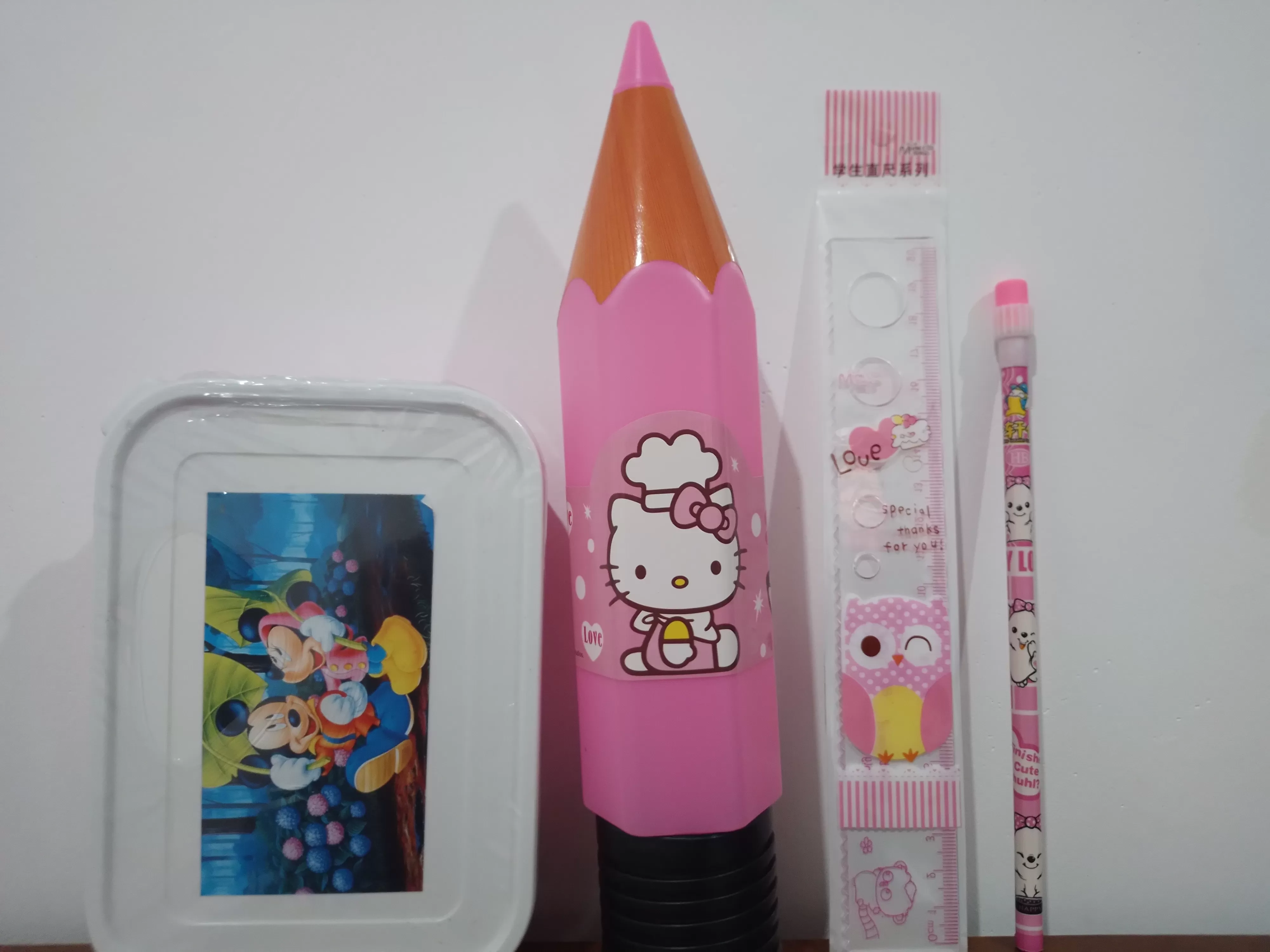 School itam / Lunch box / pensil box /pensil 1/rull 1