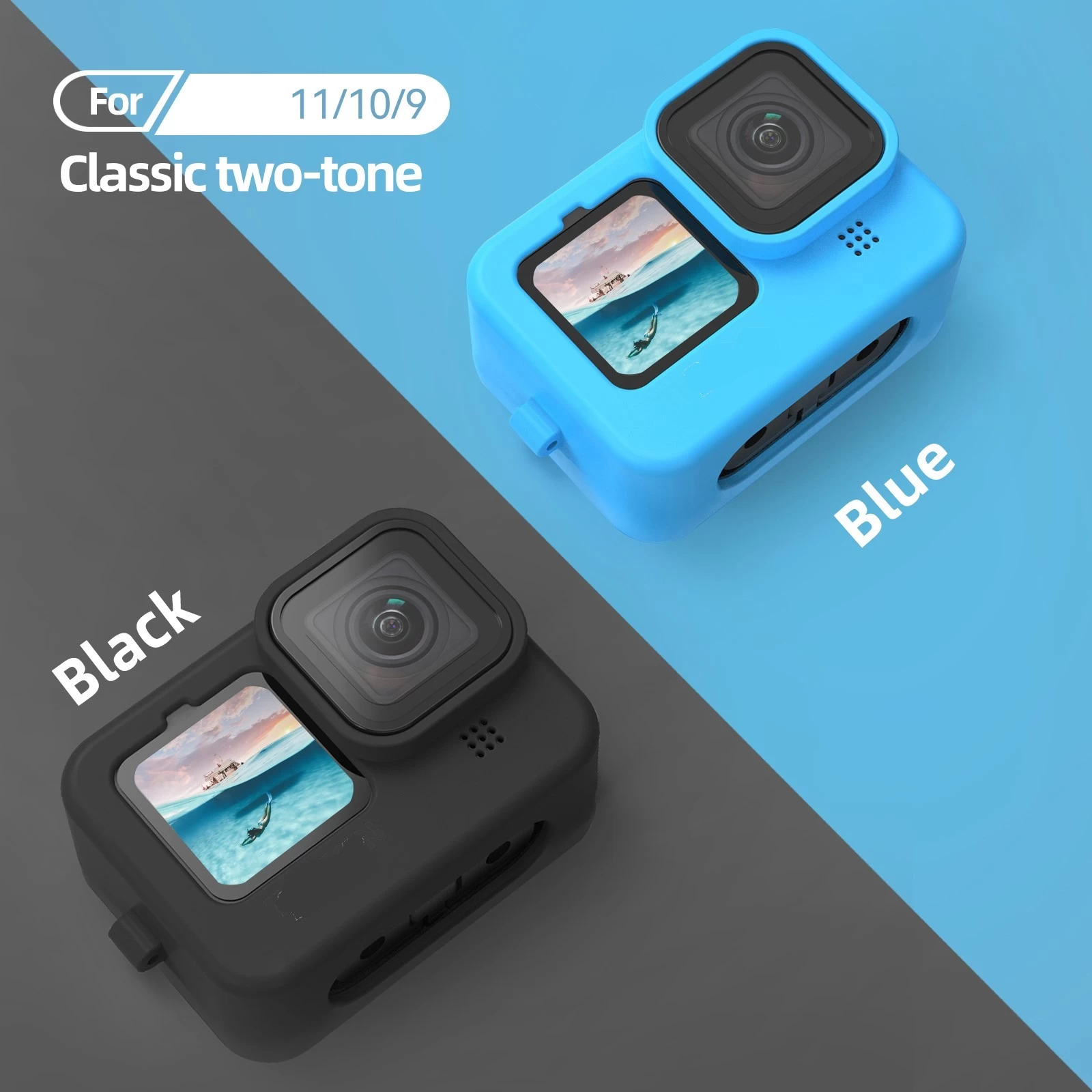 Silicone Case Lens Cap for GoPro Hero 11 10 9 - image 1