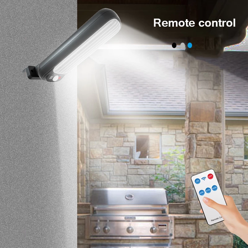 Solar Motion Sensor Light Outdoor Wall Lamp with RC - image 5