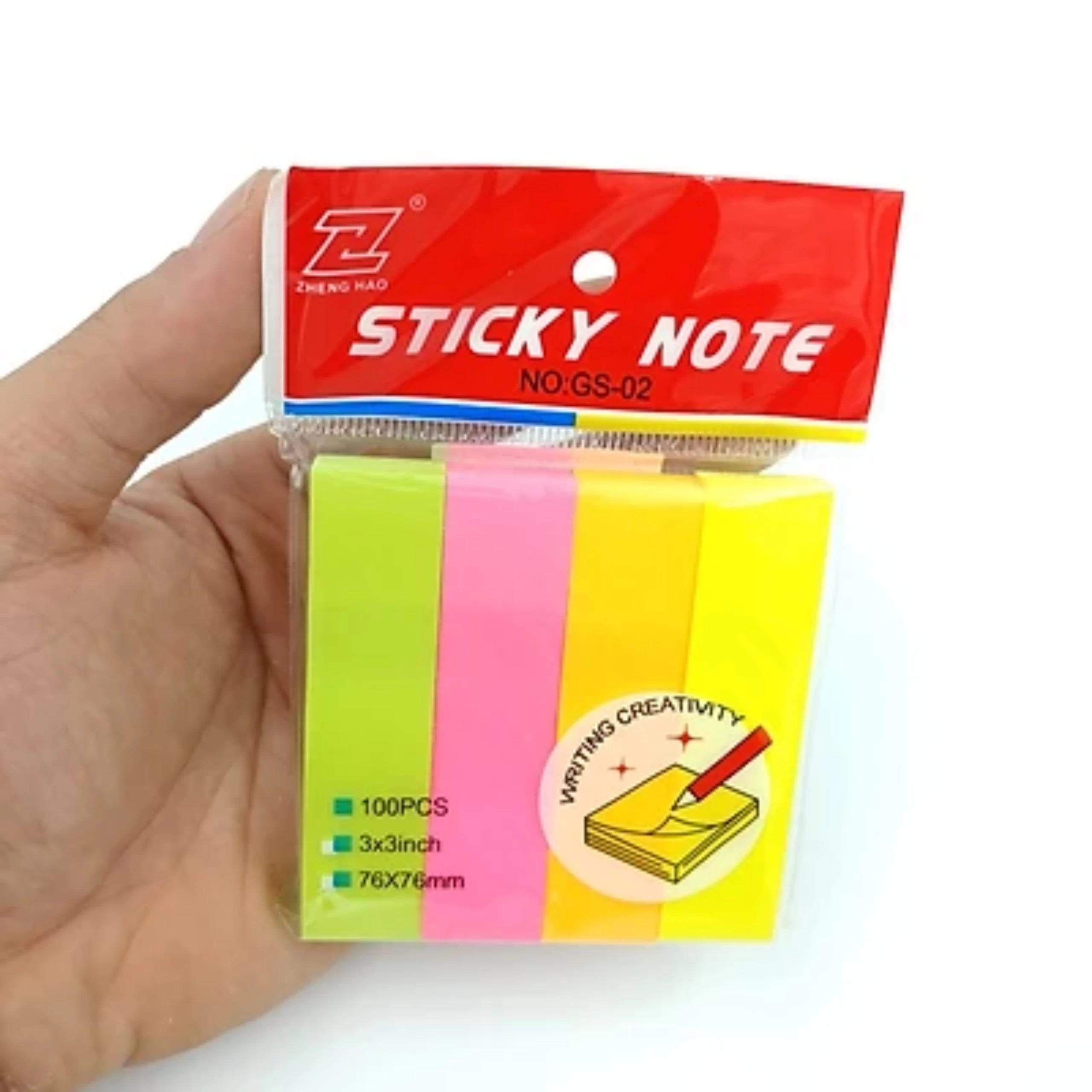sticky note mini 4 color 100 sheets 3 x 0.7 inches - image 3