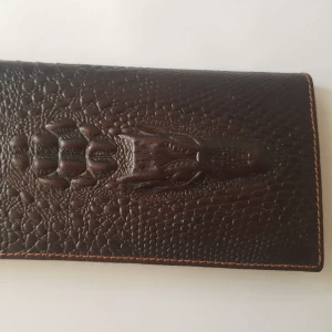 Crocodile Head Cow Leather Wallet