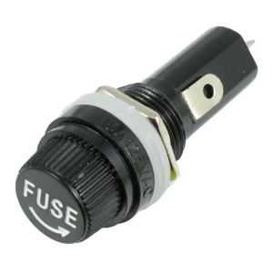 Glass Fuse Holder Panel Mount Fuse Socket 10A 250v