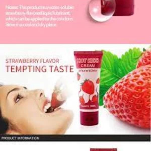 Buy Hot Kiss Strawberry Cream 50Ml Anal Sex Lubricant