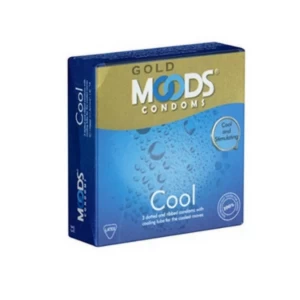 Buy MOODS 3 condoms (Cool - Dooed & Ribbed)
