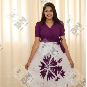 Sweet purple batik dress/frock for any occasion