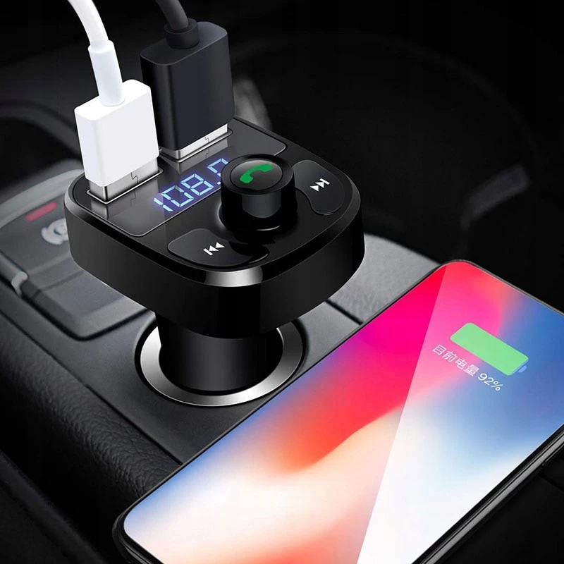 X8 Bluetooth Handsfree FM Transmitter Modulator - image 2