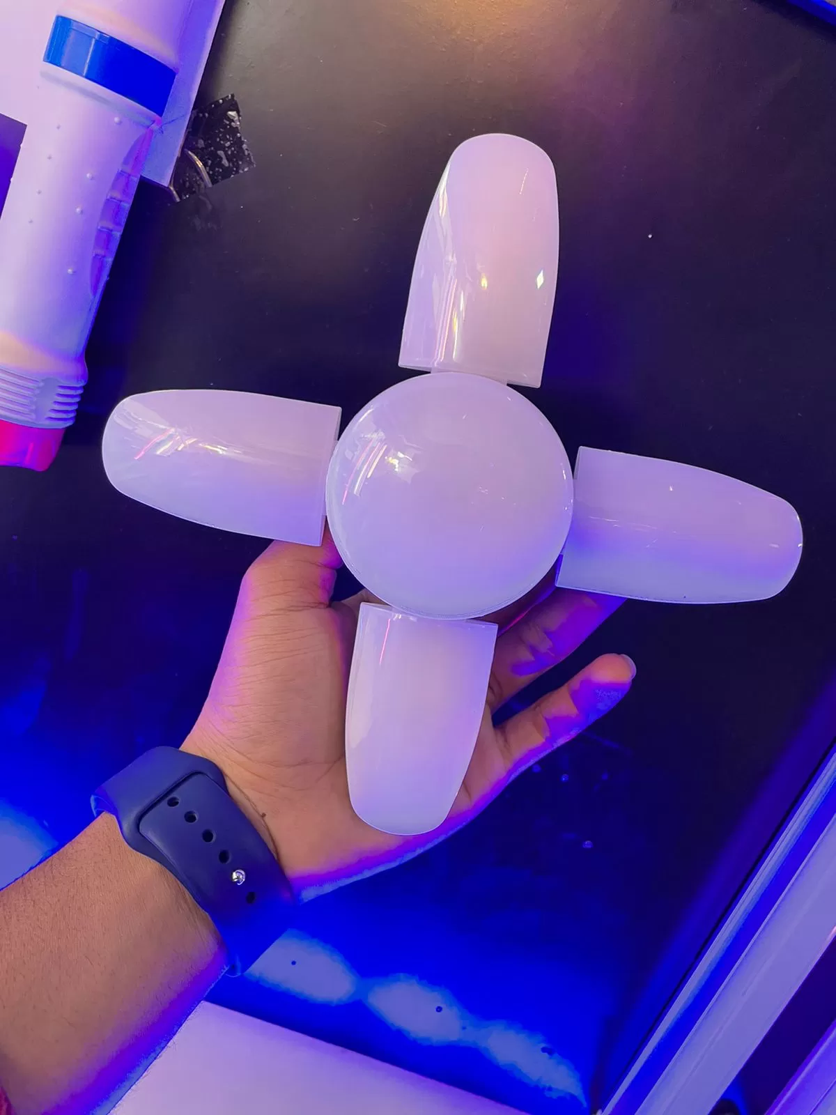 4 Fan Blade Foldable LED Bulb Ceiling Light with Bright Ligh - image 4