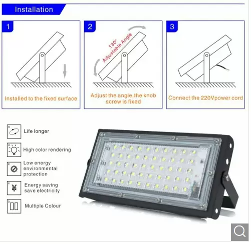 50W LED Flood Lights Outdoor Waterproof AC 220V White Floodl - image 4