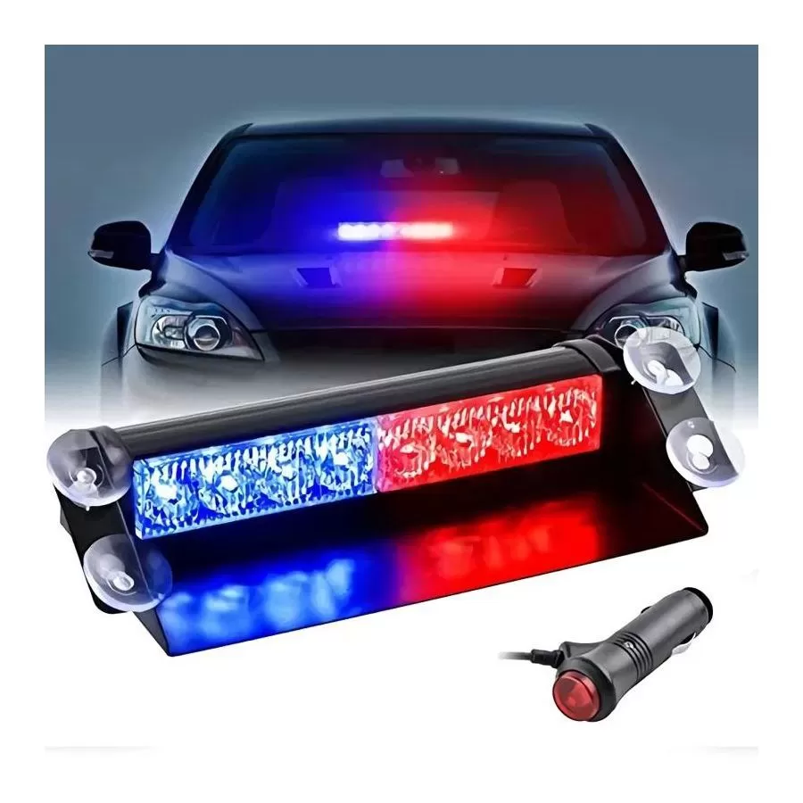Car Police Strobe Metal Cover VIP Emergency Warning