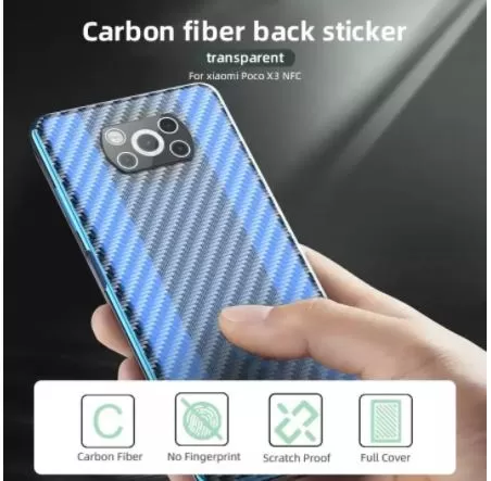 Clear Slim Transparent Carbon Fiber Film For Samsung Galaxy - image 3