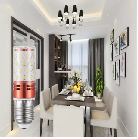 Warm White E27 Bulb LED Lamp 12W AC 220V 240V Corn Bulb - image 2