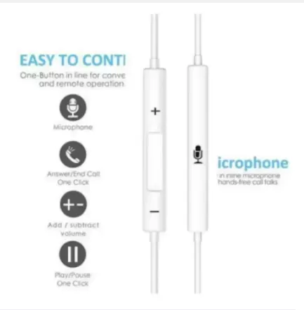 High Quality Handfree Earphone Headset Earpod for Samsung Hu - image 3
