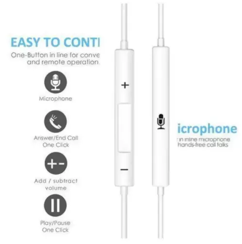 High Quality Handfree Earphone Headset Earpod for Samsung Hu - image 3