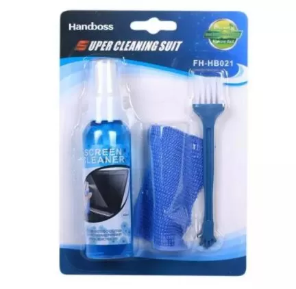 Laptop Cleaning Kit 3 in 1 with Cloth Brush blower and spray
