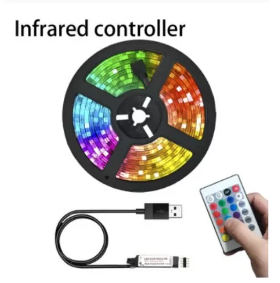 LED RGB Light Strip with infrared remote controller 5m - image 2