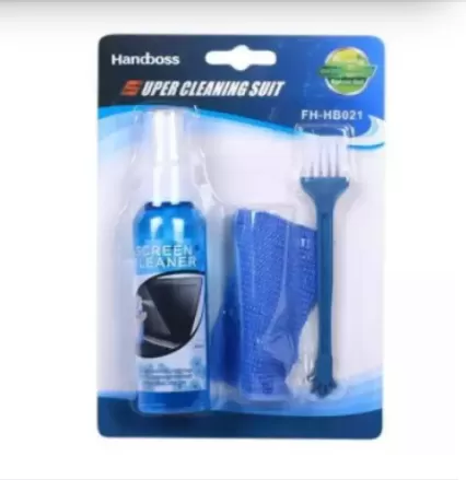 NEW 3 in 1 Laptop Cleaning Kit with Cloth Brush blower and s