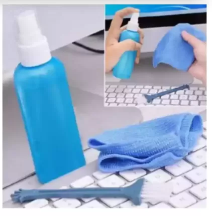 NEW 3 in 1 Laptop Cleaning Kit with Cloth Brush blower and s - image 4