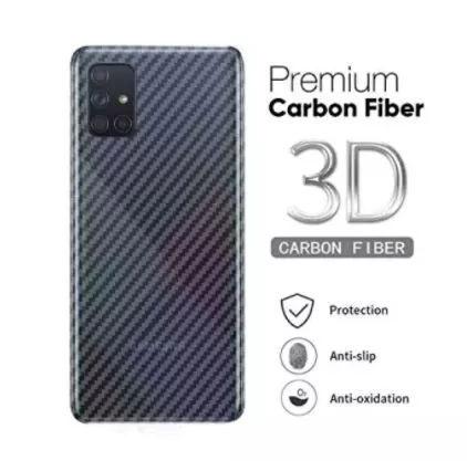 Perfect for iphone 12 Pro Carbon Fiber Transparent Film Mobi - image 2