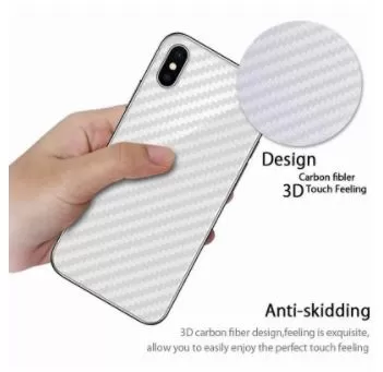 Perfect for iphone XS max Carbon Fiber Transparent Film Mobi - image 2