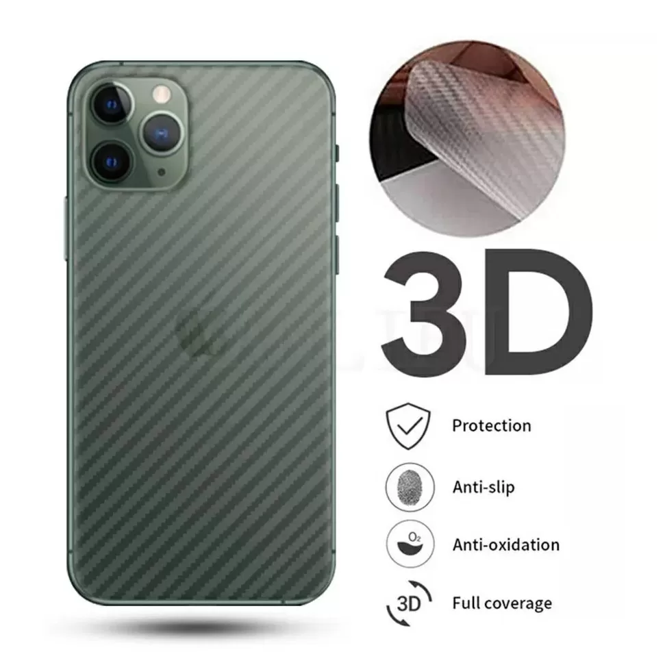 Perfect iphone 11 pro Carbon Fiber Transparent Film Mobile P