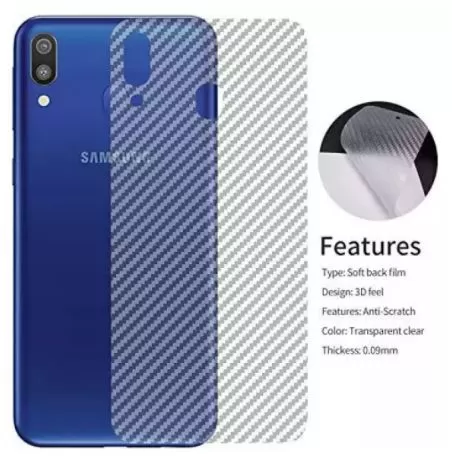Perfect Samsung A02 / M02 Carbon Fiber Transparent Film Mobi - image 2