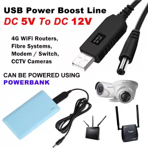 5v To 12V Cable Power Uninterruptable Supply for Routers
