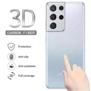 Clear Slim Transparent Carbon Fiber Film For Samsung Galaxy