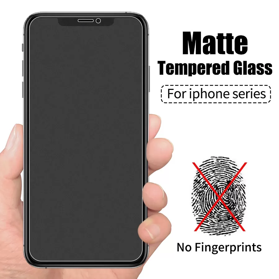 9H 9D Matte Frosted Full Cover AG Tempered Glass Screen Prot